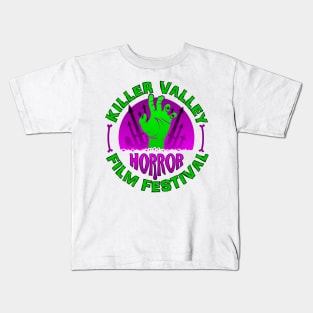 Horror Fest - PURPLE & GREEN LOGO Kids T-Shirt